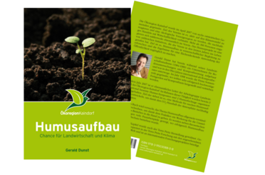 Buch Humusaufbau - Chance für die Landwirtschaft und Klima, von Gerald Dunst, Deckblatt und Rückseite