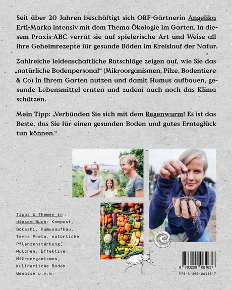 Buch "Das große Boden-ABC" - von Angelika Ertl, Rückseite