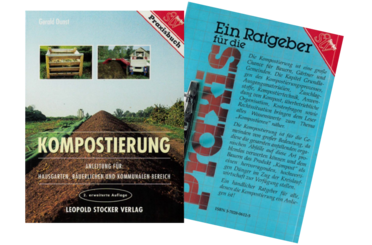 Buch Kompostierung - Anleitung für Hausgarten, bäuerlichen und kommunalen Bereich, Deckblatt und Rückseite